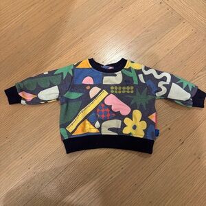 Colorful Patterned Baby Sweater (3-6 months)